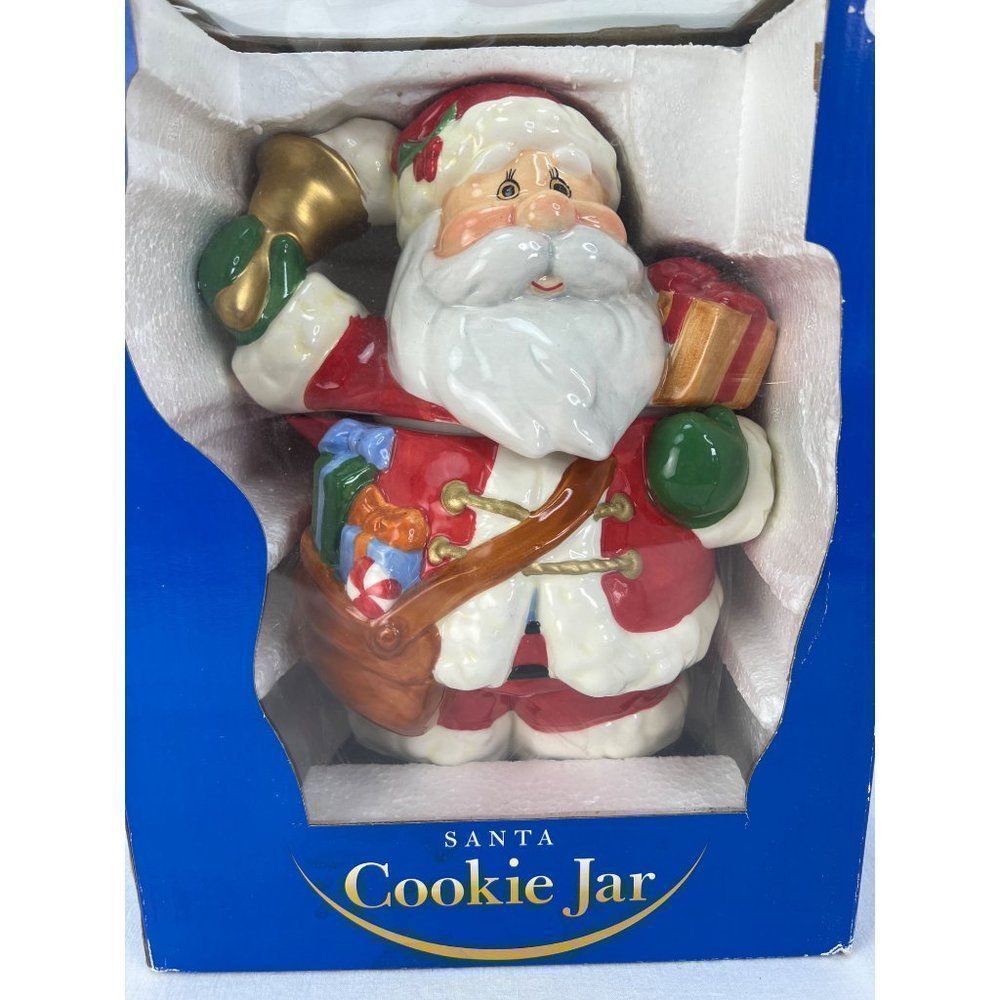 Santa Claus Holiday Cookie Jar 11.25" Distributed For Rite-Aid Rite Aid - Picture 8 of 8